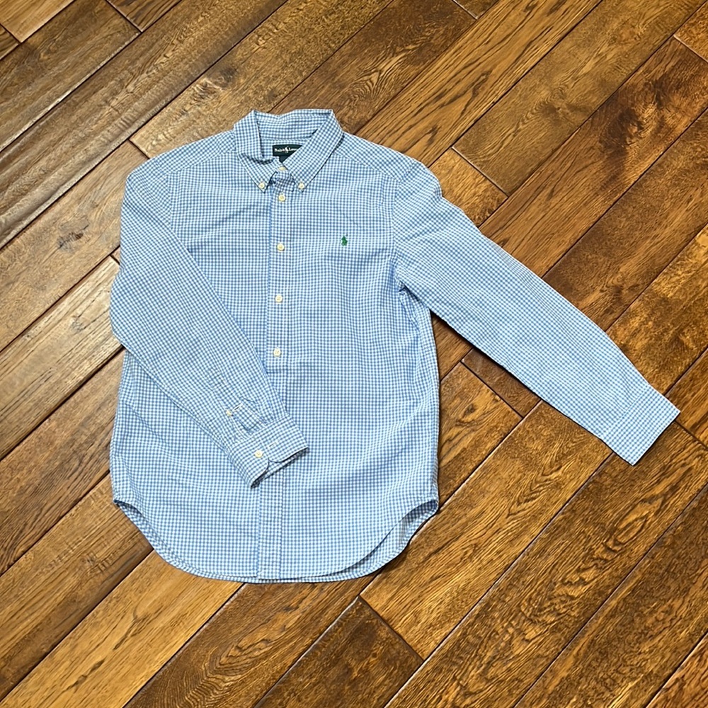 Ralph Lauren EUC Youth Boys L (14-16) Blue/White Oxford